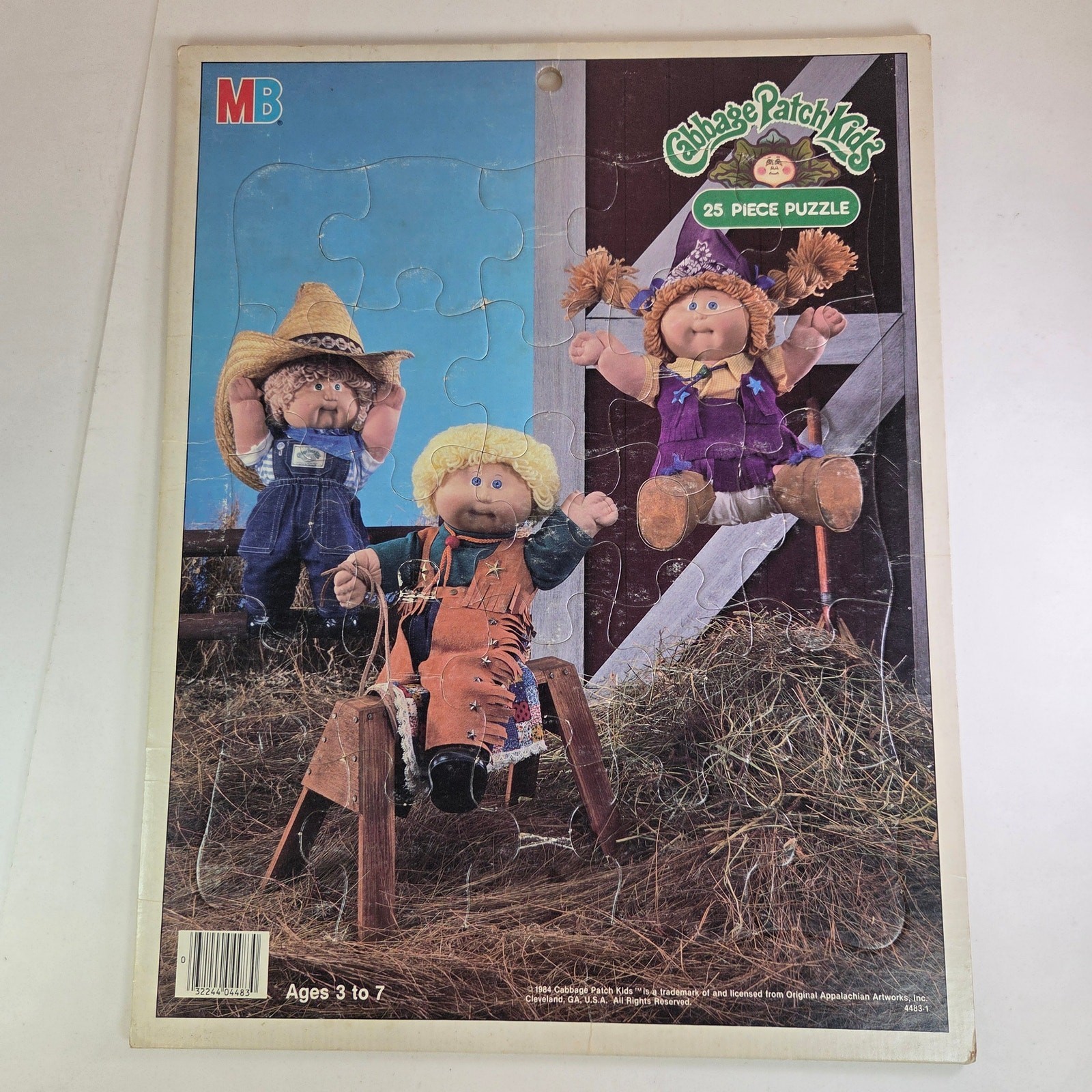 Vintage 1984 Cabbage Patch Kids Tray Puzzle 25 Pieces MB Original Appala... - $12.95