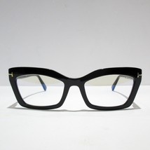 Tom Ford TF5766-B 001 Eyeglasses Women&#39;s Chunky Cat Eye Square Shiny Bla... - $257.43 CAD