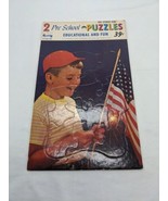 The Puzzle People Fairchild Boy With 4th July Sparkle Pre School Puzzle ... - $16.04