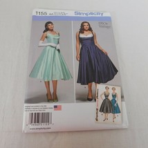 Retro Party Dress 1950s Vintage Misses Size 10-18 Simplicity 1155 Sewing Pattern - £7.83 GBP