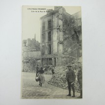 Postcard France Chateau Thierry Corner of Rue du Pont War Ruins WW1 Antique RARE - £18.68 GBP