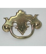 Vintage chippendale style drawer pull Brass Pin/Brooch mini hardware jew... - €10,49 EUR