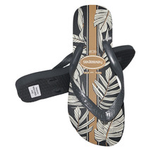 Nwt Havaianas Msrp $29.99 Men&#39;s Gray Beach Thong Flip Flops Sandals - £13.48 GBP