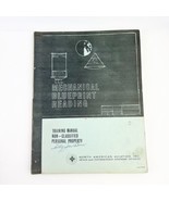 Vtg North American Aviation Mechanical Blueprint Reading Training Manual... - £15.62 GBP