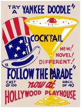 2626.Try a Yankee doodle cocktail follow the parade American 18x24 Poster.Decor  - £22.45 GBP