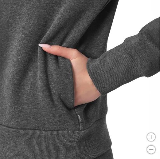 Mondetta Womens Jacket Black Full-Zip Fleece Pockets Relaxed Fit Heavyweight Item image 3