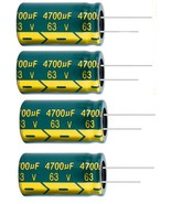 4700UF/63VOLT ELECTROLITIC CAPACITORS LOT OF 4 - $526.70 MXN