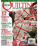 McCall&#39;s Quilting Magazine Christmas Holiday Festive Fun Fabulous Star Q... - $10.90 CAD