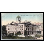 OREGON Postcard - Portland, Post Office &amp; Hotel Portland F29 - $87.63 MXN