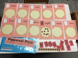 Pepperoni Pizza - Learning Center- Math Mats Counting 0 To 10- Laminated Mats - £17.02 GBP