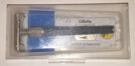 Gillette shaving razor handle &amp; blades &quot;Knack&quot; w date code N1; 1968 vintage - £19.98 GBP