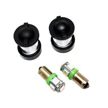 2 Black Lens Covers + 2 Seals + 2 Led Green Bulbs, fits Military Humvee - $22.95