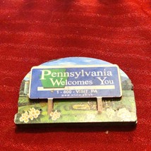 Beautiful Pennsylvania welcomes you magnet - £9.49 GBP