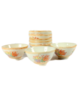 8 Very Old Chinese Soup Rice Bowls Luster Finish Mums Restaurant Style - £14.72 GBP