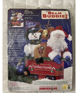 Dimensions Bean Buddies Christmas Express Pals Felt Kit 62174 New Sealed... - $22.98