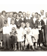 Group Photo Family Reunion Antique Photograph Vintage Old Found Photo Sn... - £7.87 GBP