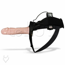 Strap-On Dildo Vibrating LeLuv Hollow Adjustable Harness - £22.14 GBP