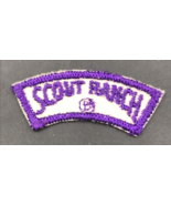Vintage Boy Scouts BSA Purple Scout Ranch Curved Segment Tab Patch 1.75&quot;... - £7.46 GBP