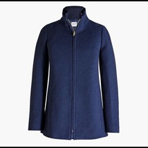 J. Crew Factory village wool coat jacket navy 4 new without tags - $1,269.49 MXN