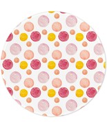 Round Mouse Pad Non-Slip Rubber Base Mouse Pads 7.9 x 7.9inch (Pretty Dots) - $9.89