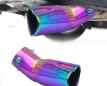 Neo Chrome Heart Shaped Stainless Steel Pipe Muffler Tip - £19.26 GBP+