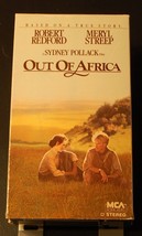 Out of Africa VHS Video Tape Robert Redford Meryl Streep 1985 VHS Movie - £3.72 GBP