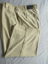 Worthington Woman pants cropped  18W faux linen sesame inseam 22&quot;  wide ... - £10.95 GBP
