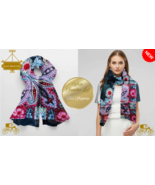 Satin Scarf 35x35 Premium Silk Wrap, Lightweight, Vibrant, and Free Ship... - $49.26 CAD