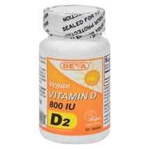 Deva Vegan Vitamins - Vitamin D - 800 IU - 90 Tablets - £15.21 GBP