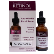 Retinol Anti-Wrinkle Facial Serum Vitamin Enriched 1fl.oz Smooth,Firm,Mo... - £14.66 GBP