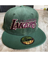 New Men’s 7 1/4 New Era Los Angeles Lakers Corduroy Hat - £44.82 GBP