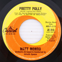 Matt Monro – Pretty Polly / Don&#39;t Answer Me - 1968 45 rpm 7&quot; Single Reco... - $14.26