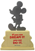 Hallmark Disney Mickey Mouse Desk Silhouette Figurine Paper Weight Decor - £15.77 GBP