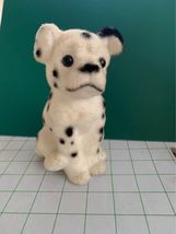 Vintage Dalmatian Puppy Fuzzy Flocked Bank Japan Figure - £14.22 GBP