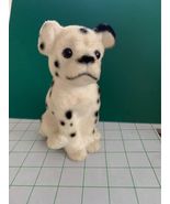 Vintage Dalmatian Puppy Fuzzy Flocked Bank Japan Figure - £14.08 GBP