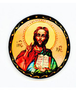 Rusa Pintada a Mano Broches De Religiosa Santos _ Broche _ 02 , Jesús Cr... - $222.95 MXN