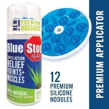 Blue Stop Max Massage Applicator 3.4 oz Triple Action Relief for Joints &amp; Muscle - £9.99 GBP