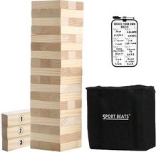 Engaging Outdoor Game - 54 Large Wooden Blocks in Carry Bag for Easy Tra... - $98.95