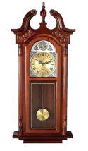 Bedford Clock Collection BED-7710-RB Grand Antique Colonial Style Chiming 38 in - $106.87