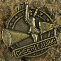 Vintage Team Sports Collectibles Crown Trophy Cheerleading Brass Medal - £11.74 GBP