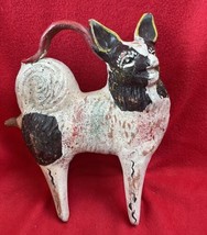 Vintage Tlaquepaque Mexican Folk Art Traditional Mold Ceramic Dog Bank Whistle - $80.00