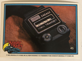 Knight Rider Trading Card 1982  #45 David Hasselhoff - £1.54 GBP