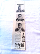 1954 Carling&#39;s Red Cap Ale Ad &quot;Better Than Beer?&quot; - $9.99