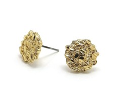 New Cookie Nugget Design Knob Post Pierced Fashion Earrings - XE1211 - £11.16 GBP
