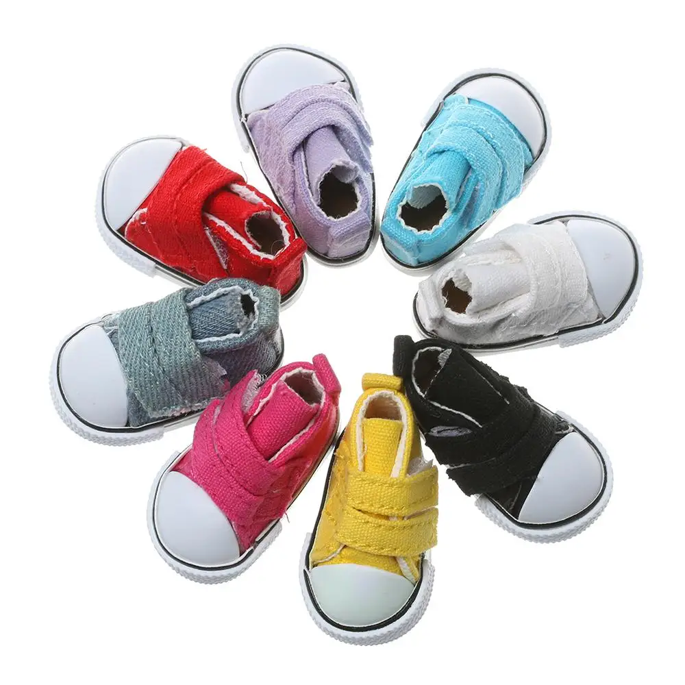 1 Pair Fashion High Top Plimsolls Handmade Props Playing House Mini Sneakers - £6.96 GBP+