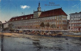 Breslau Poland~Blick Auf Die UNIVERSITAT~1919 Postcard - £7.09 GBP