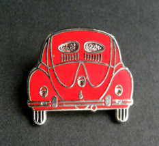 Vw Red Bug Beetle Rear Automobile Car Lapel Pin Badge 1 Inch - £4.43 GBP