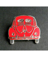 VW RED BUG BEETLE REAR AUTOMOBILE CAR LAPEL PIN BADGE 1 INCH - £4.50 GBP