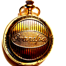 Gold vintage wranglers pocket watch that says Grandpa - $37.62