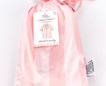 Hello Mello Beauty Sleep Satin Pink Striped Button Up Pajama Top S M Sho... - $16.40